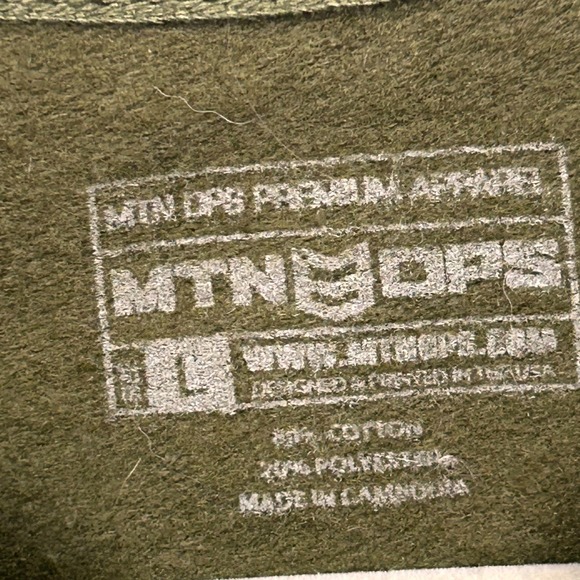 MTN OPS Camo Crewneck Sweatshirt Large  Cotton Blend Long Sleeve Pullover READ - Picture 3 of 12